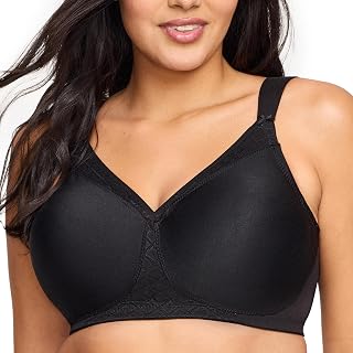 Glamorise Women's Plus Size T Shirt Bra with Seamless Straps