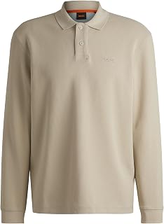 BOSS Men's Petempestolong Polo, Light Beige271,