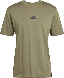 Adidas Men's Essential Three Stripes Single Jersey Tee