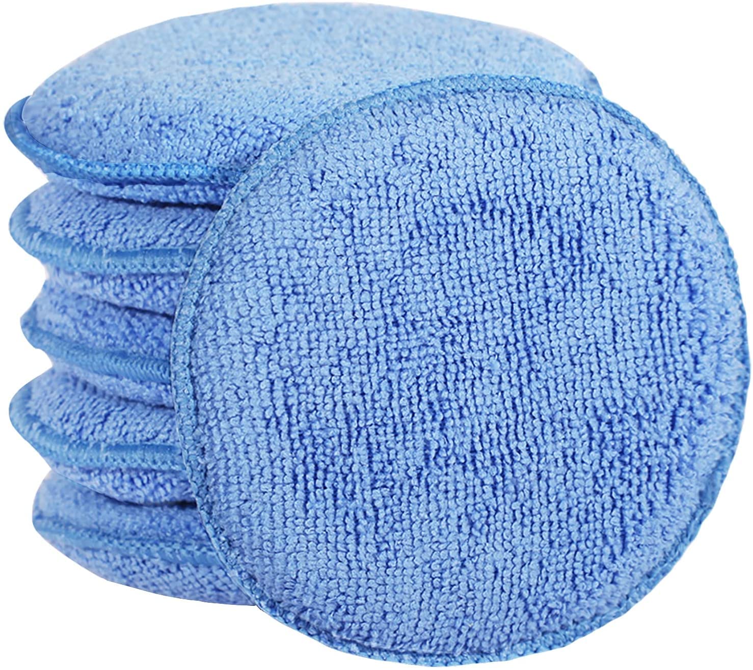 FONAROLL Microfiber Wax Applicator Pads, Car Wax Applicator, Buffing & Detail Po