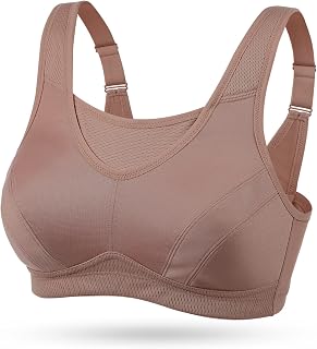 Wingslove High Impact Sports Bras for Women Plus Size Non Padded Wirefree Workout Bra Bounce Control