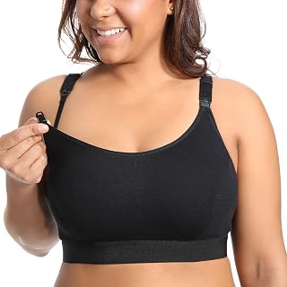 Gratlin Cotton Nursing Bra for Breastfeeding | Sports Maternity Bralettes, Plus size, Wireless, Support, For Women
