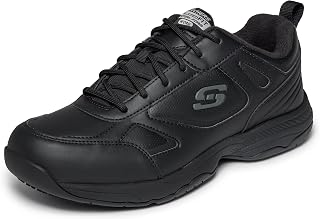 Skechers Men's Work Dighton Athletic Slip Resistant Food Service Shoe | Work, Athletic Inspired, Relaxed Fit, Memory Foam, Electrical Hazard, Slip Resistant