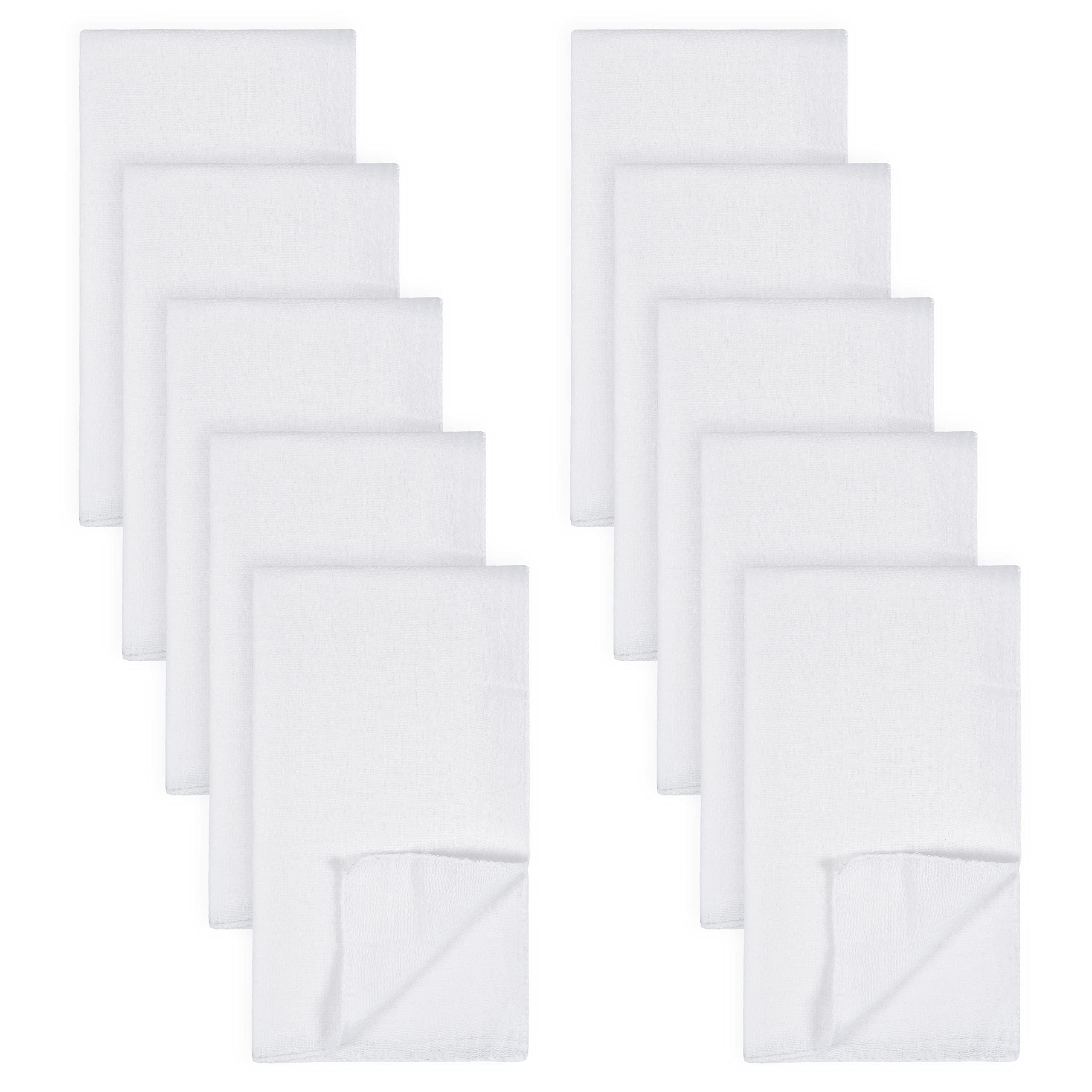 Gerber Unisex Baby Boys Girls Birdseye Flatfold Cloth Diapers Multipack White 10