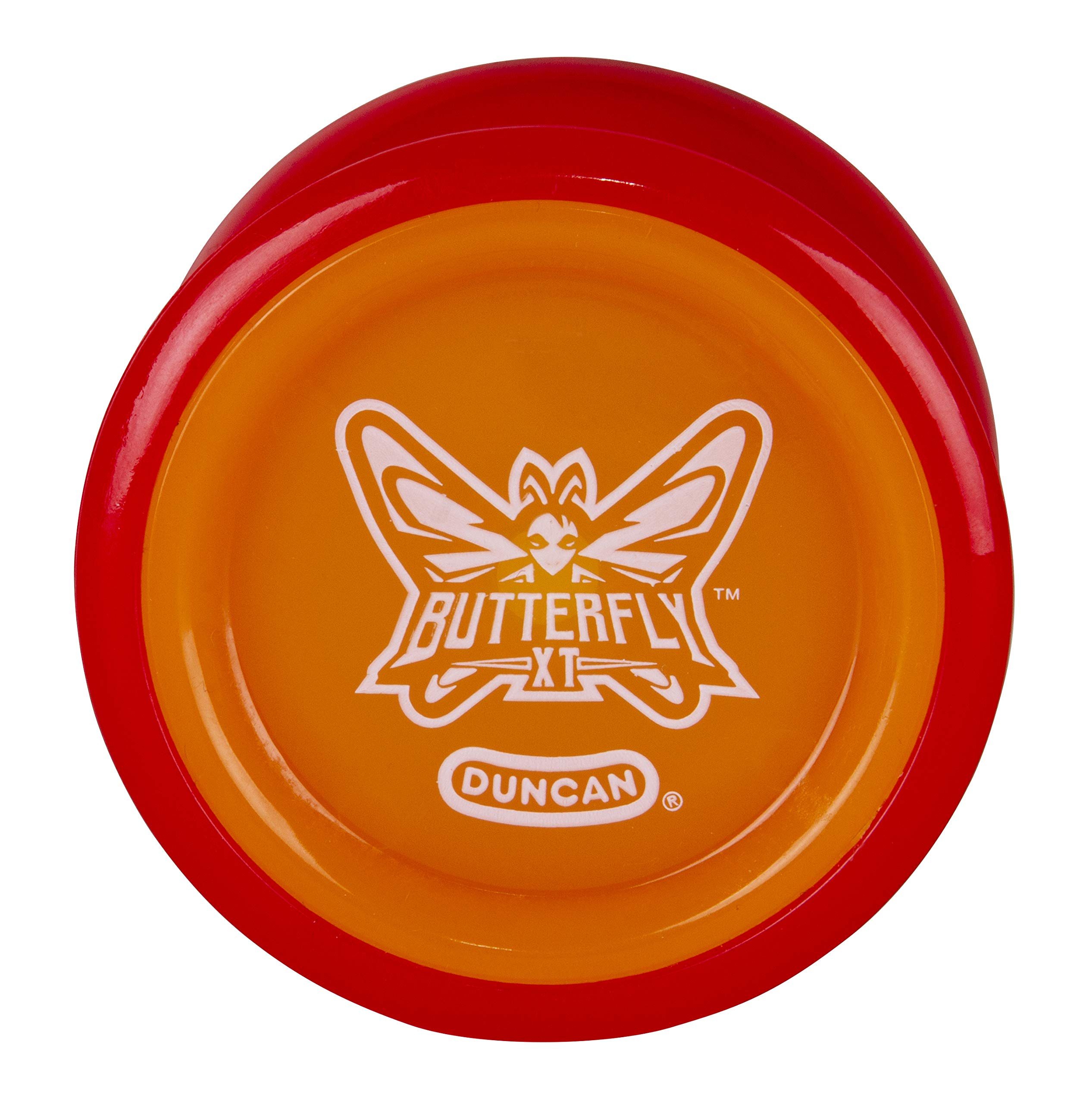 Duncan Toys Butterfly XT Ball-Bearing Trick Yo-Yo, Red with Orange Cap | Ball-Be