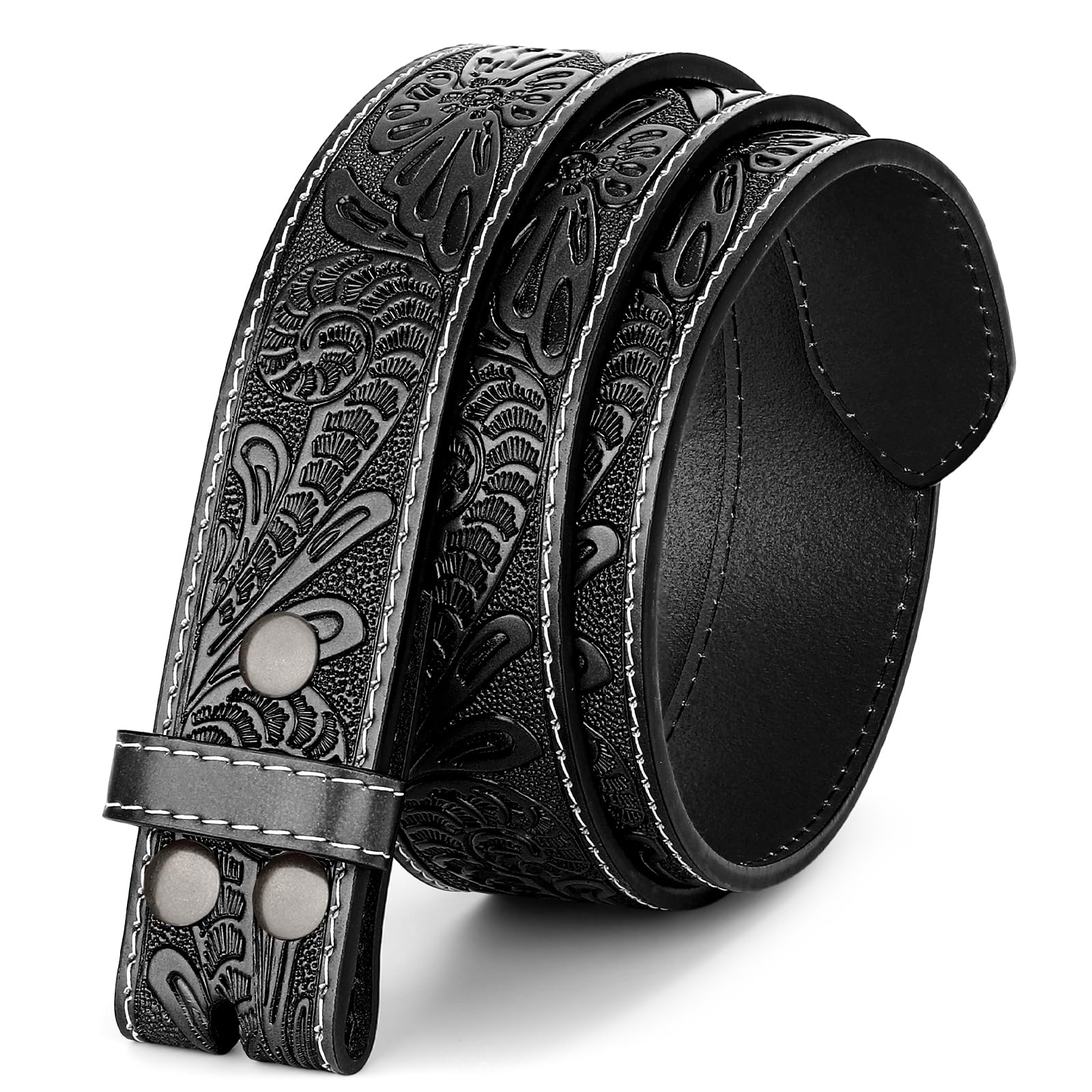 BELTROAD Western Ledergürtel Strap für Männer Frauen Cowboy Cowgirl Leder Herren