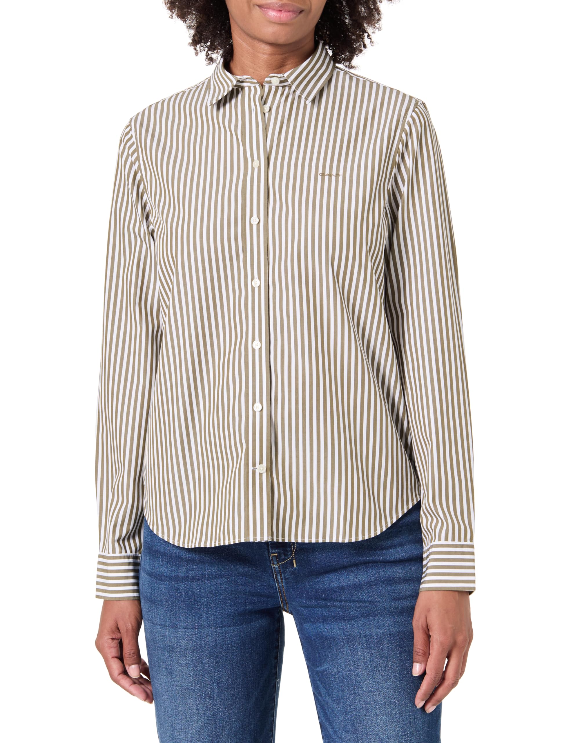 GANT Women's Striped Poplin Blouse