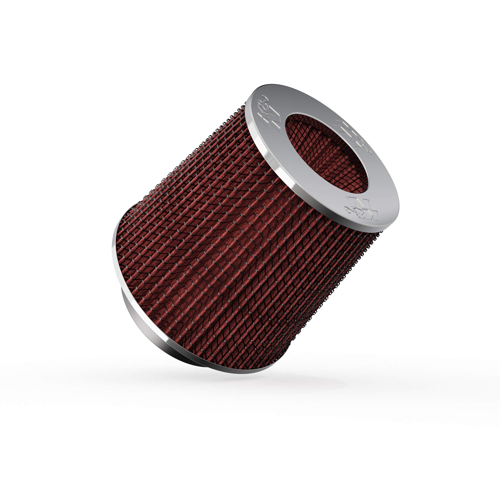 K&N High-Flow Original Lifetime Universal Clamp-On Air Filter: High Performance,
