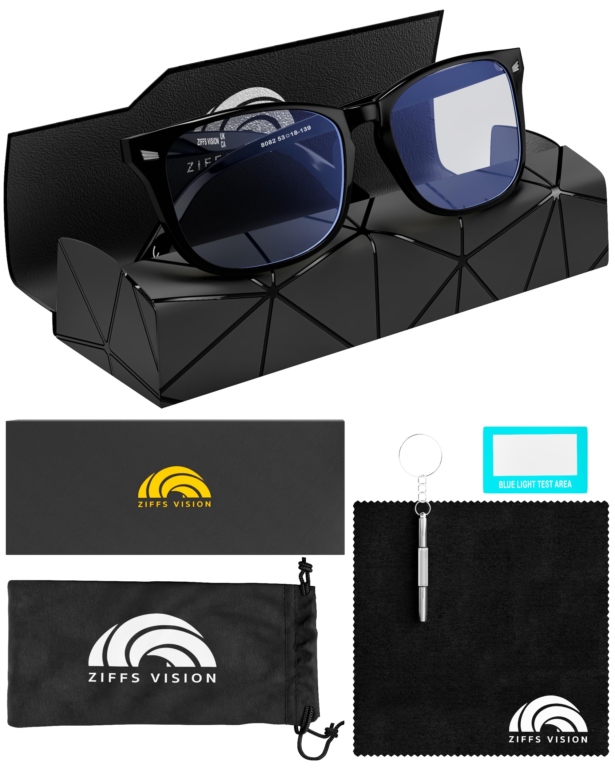 Ziffs Vision® Blue Light Blocking Glasses - Gaming Glasses - Premium Magnetic ca