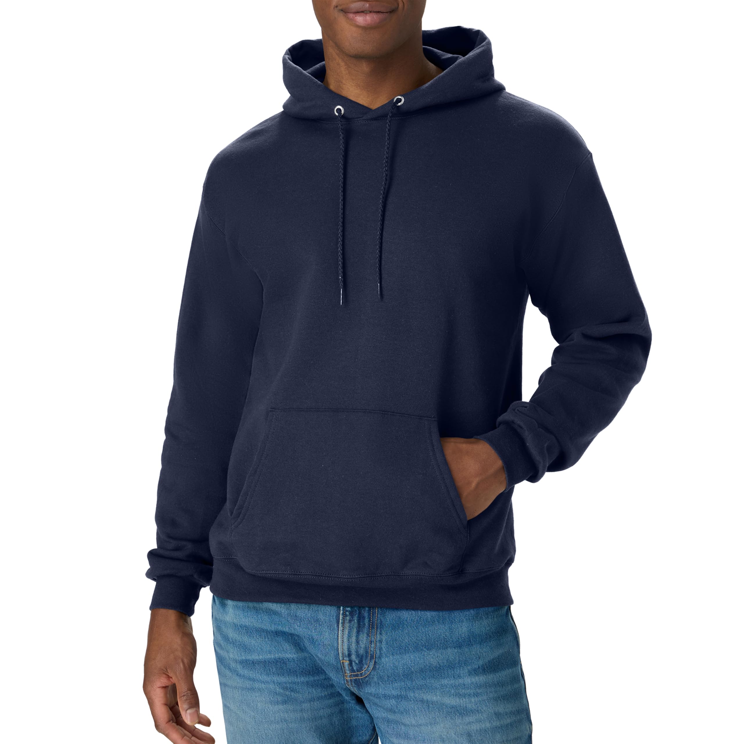Hanes Men's Hoodie - EcoSmart Fleece Hooded Sweatshirt for Men & Women - Midweig