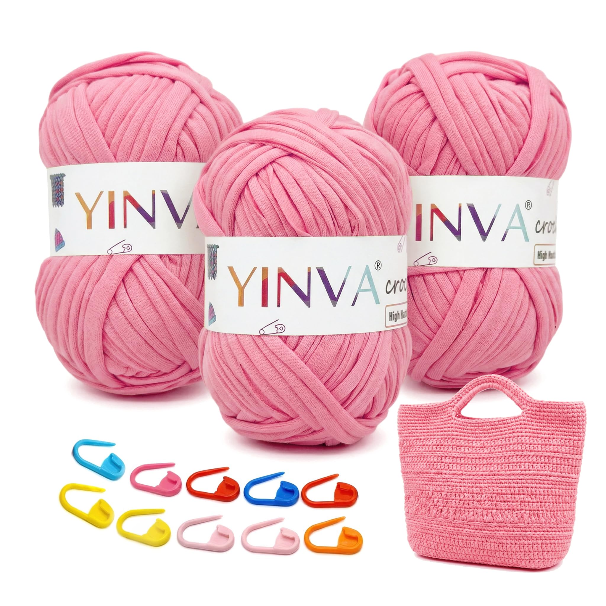 300g T Shirt Yarn, Multi-Color Crochet T Shirt Yarn, Perfect for Relaxing, Rewar