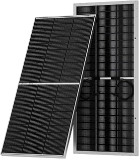ECO-WORTHY 400W Bifacial Solar Panel 2x195W N-Type 18BB Caravan Motorhome | 25% efficient, 18BB half-cut cells resist shading, +15% low-light gain, IP68 waterproof, durable for motorhome/caravan/home