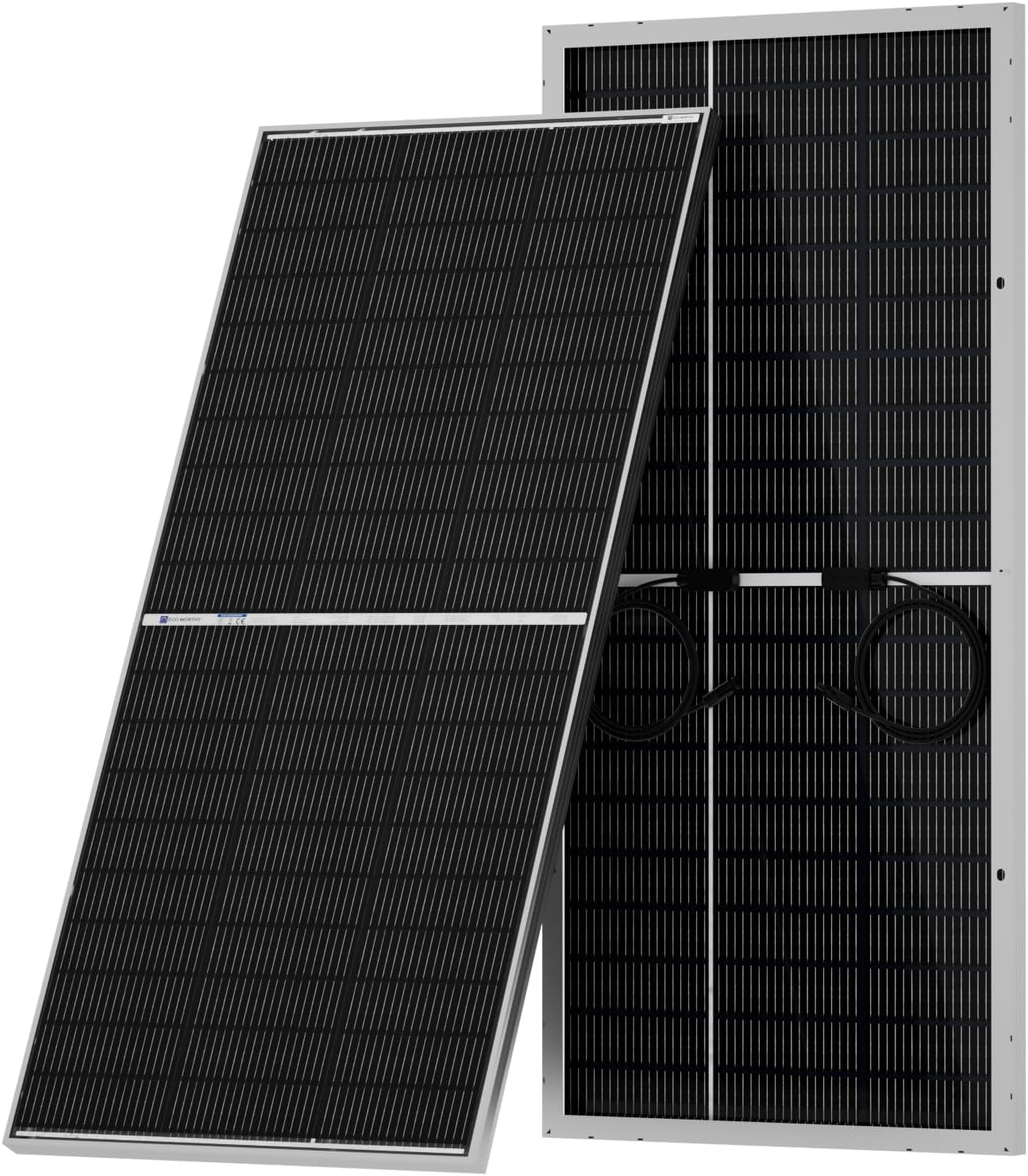 ECO-WORTHY 400W Bifacial Solar Panel 2x195W N-Type 18BB Caravan Motorhome | 25% 