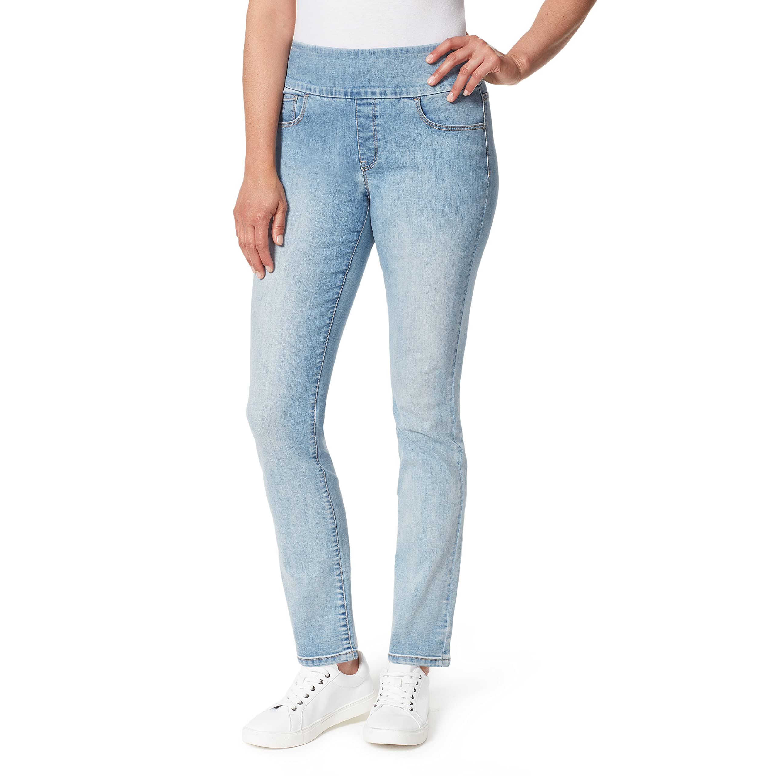 Gloria Vanderbilt Women's Amanda Hr Pull on Jeans Jeans