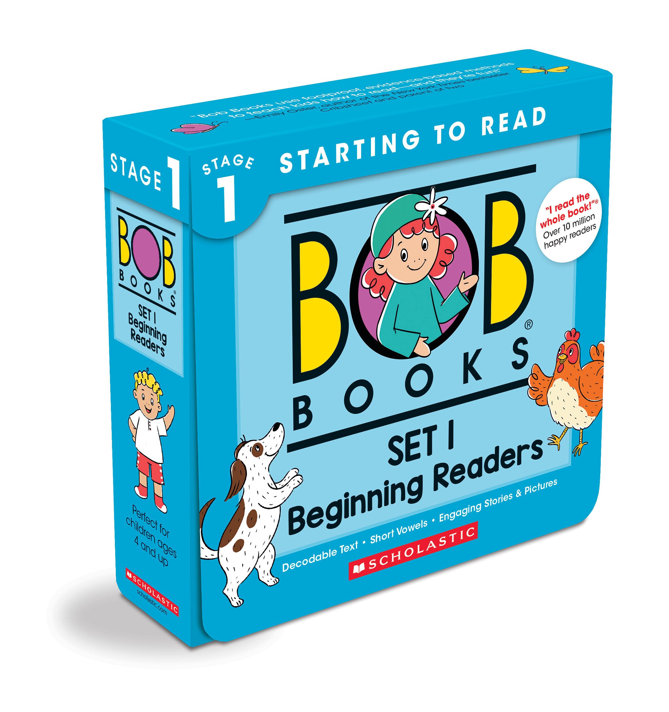 Bob Books - Set 1: Beginning Readers Box Set of 12 Paperbacks | Decodable Phonic