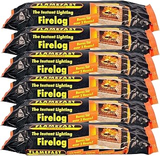 MDL Instant Light Smokeless Fire Logs - Case of 12 Logs