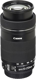 Canon EF-S 55-250mm F4-5.6 is STM Telephoto Lens, Black