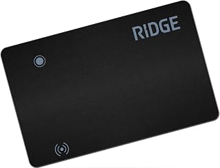 Ridge Tracker Card Compatible with Apple Find My, Compatible with Android Slim Tracking Card - Wallet Finder, Item Locator for Luggage Tags, Passports, Phone - MFi Certified, IP68 Water Resistance