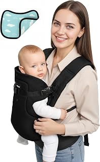 4-in-1 Cotton Blend Baby Carrier 0-36 Months (3.6-14.5 kg), Black