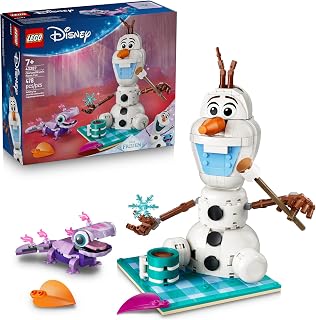 LEGO Disney Frozen Olaf and Bruni’s Picnic Fun 43287 | Building Toys for Girls & Boys, Ages 7+, Frozen Toys for Pretend Play, Kids Bedroom & Desk Décor, 478 Pieces, Gift for Fans