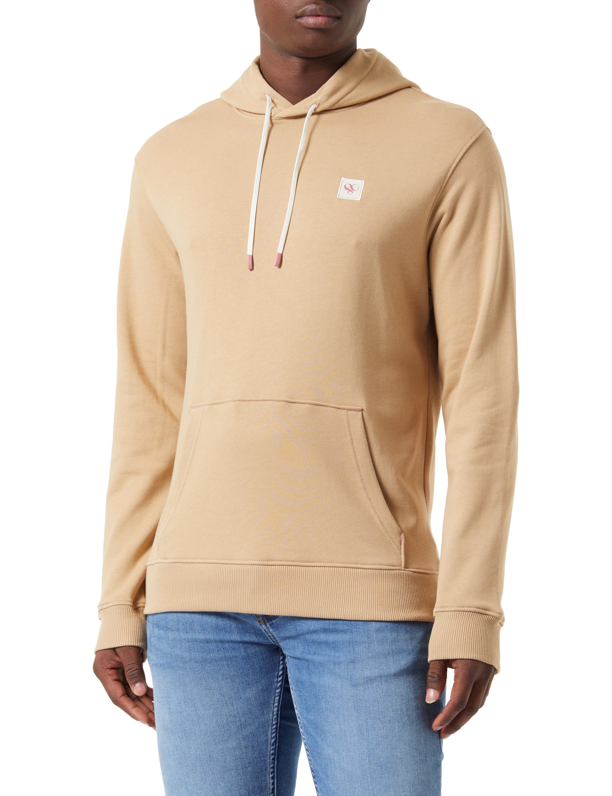 Scotch & Soda Essential Badge Logo Hooded Sweatshirt Men's Hooded Sweatshirt