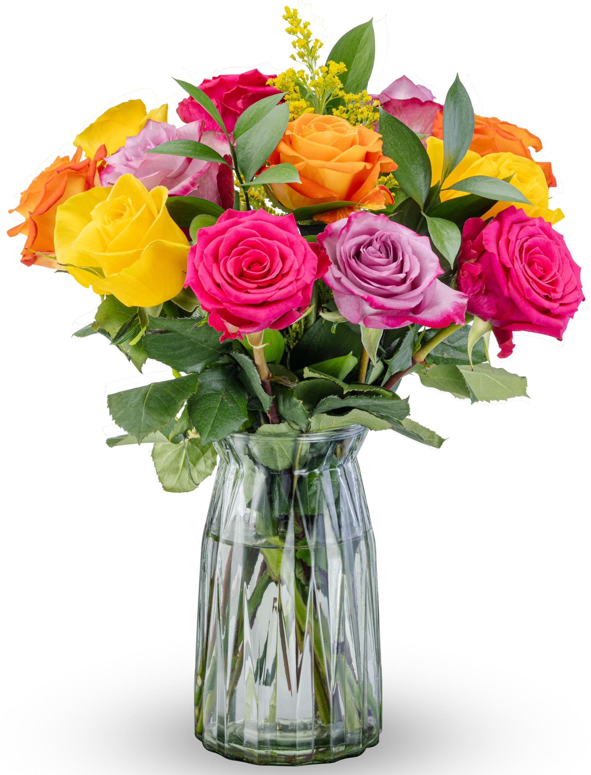 Benchmark Bouquets - Real Fresh Flowers for Delivery – One Dozen Long Stem Rose 