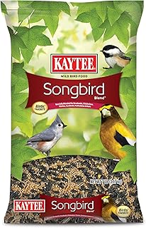 Kaytee Songbird Wild Bird Seed Food, Blended for Grosbeaks, Chickadees, Titmice, Cardinals, Nuthatches & More, 7 Pounds