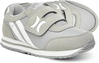 Hurley Kid's Knox Walking Sneakers - Kid's Runner Shoes with Hook & Loop Closure for Easy Wear, Lightweight Running & Walking Shoes for Boys & Girls, Toddler Kid's Sneaker Shoes