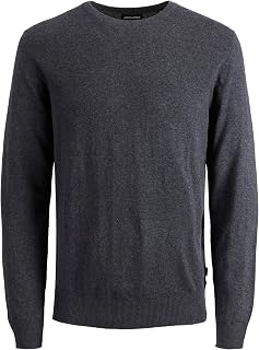 JACK & JONES JJEEMIL Men's Knit Crew Neck Noos