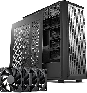 DARKROCK Classico Storage Master ATX NAS Computer Case with 4x120mm Fans | USB 3.0 Ready 10 x3.5'' HDD+3 x2.5'' SDD 360mm Supported on Top & Front Radiator GPU Vertically Mounting
