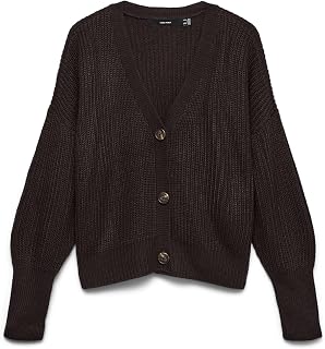 VERO Moda Women's Vmlea Ls V-Neck Cuff Cardigan Noos Cardigan Sweater