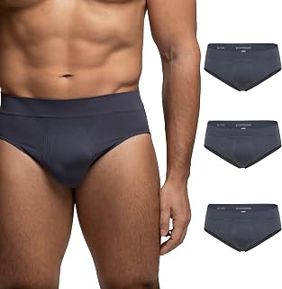 POMPEA Men's U Seamless Briefs (Pack of 3)
