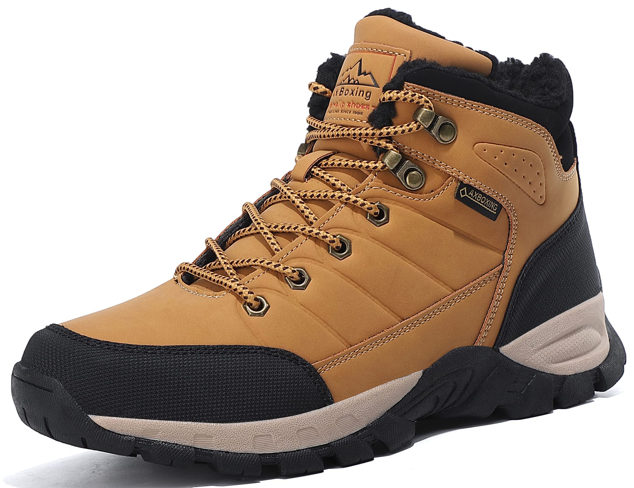ARRIGO BELLO Men's Winter Warm Snow Walking Boots Size 7-12