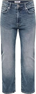 Only & Sons Male Normal Cut Jeans ONSWEFT Medium Waist Normal Cut Jeans