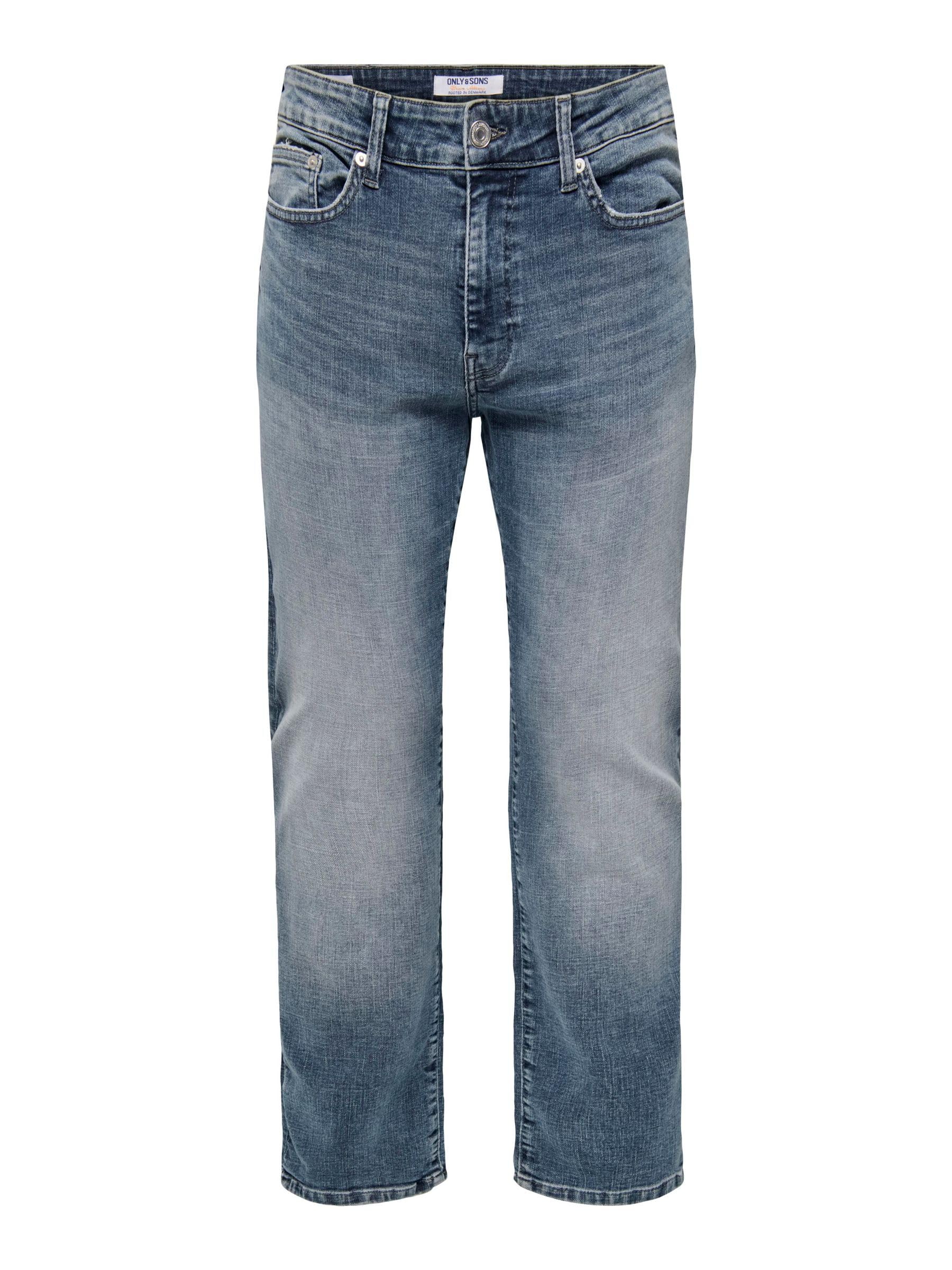 Only & Sons Male Normal Cut Jeans ONSWEFT Medium Waist Normal Cut Jeans