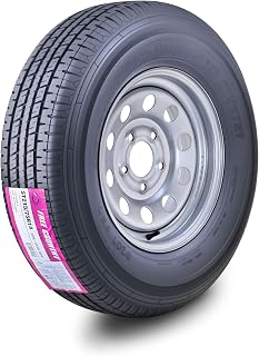 Free Country Trailer Tire Wheel ST215/75R14 8-Ply D 108N w/5X4.5 Silver Mod | Assembly with 5 Lug on 4.5" PCD Silver Mod Rim