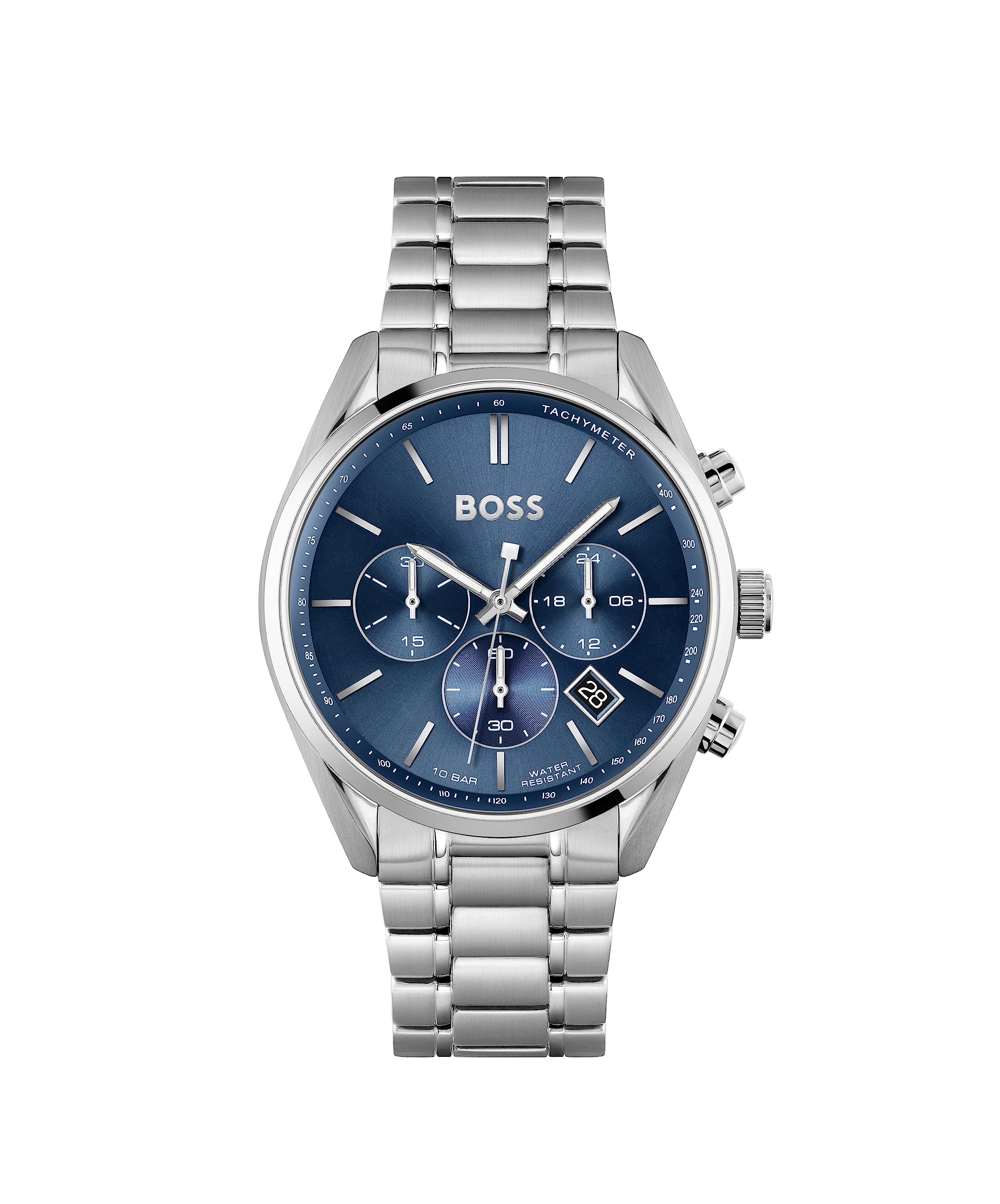 BOSS Men's 44mm Chronograph Quartz Watch Champion Collection with Stainless Stee