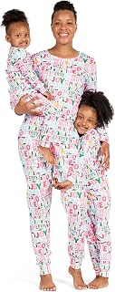 The Children's Place Baby Girls Family Matching Christmas Holiday Sets, Snug Fit 100% Cotton, Adult, Big Kid, Toddler, Pajama Set, Pink Merry Joy, 4T US