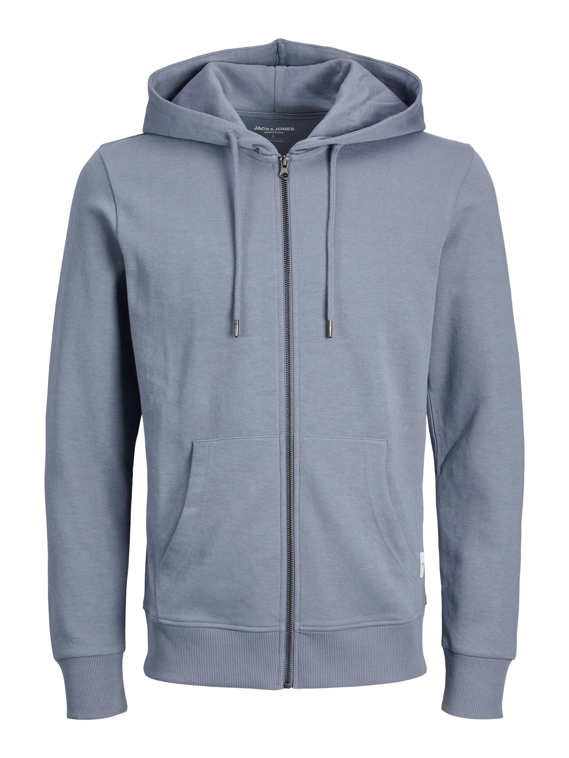 JACK & JONES mens basic zip hood