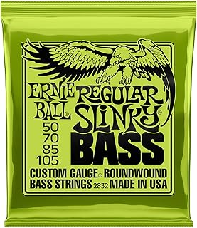 Ernie Ball Regular Slinky Nickel Wound Electric Bass Strings 50-105 Gauge