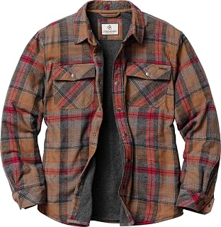 Legendary Whitetails Mens Thermal Lined Shirt Jacket Insulated Shacket