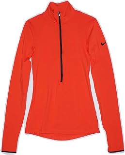 Nike Women's Pro Warm 1/2 Zip Long Sleeve Tops