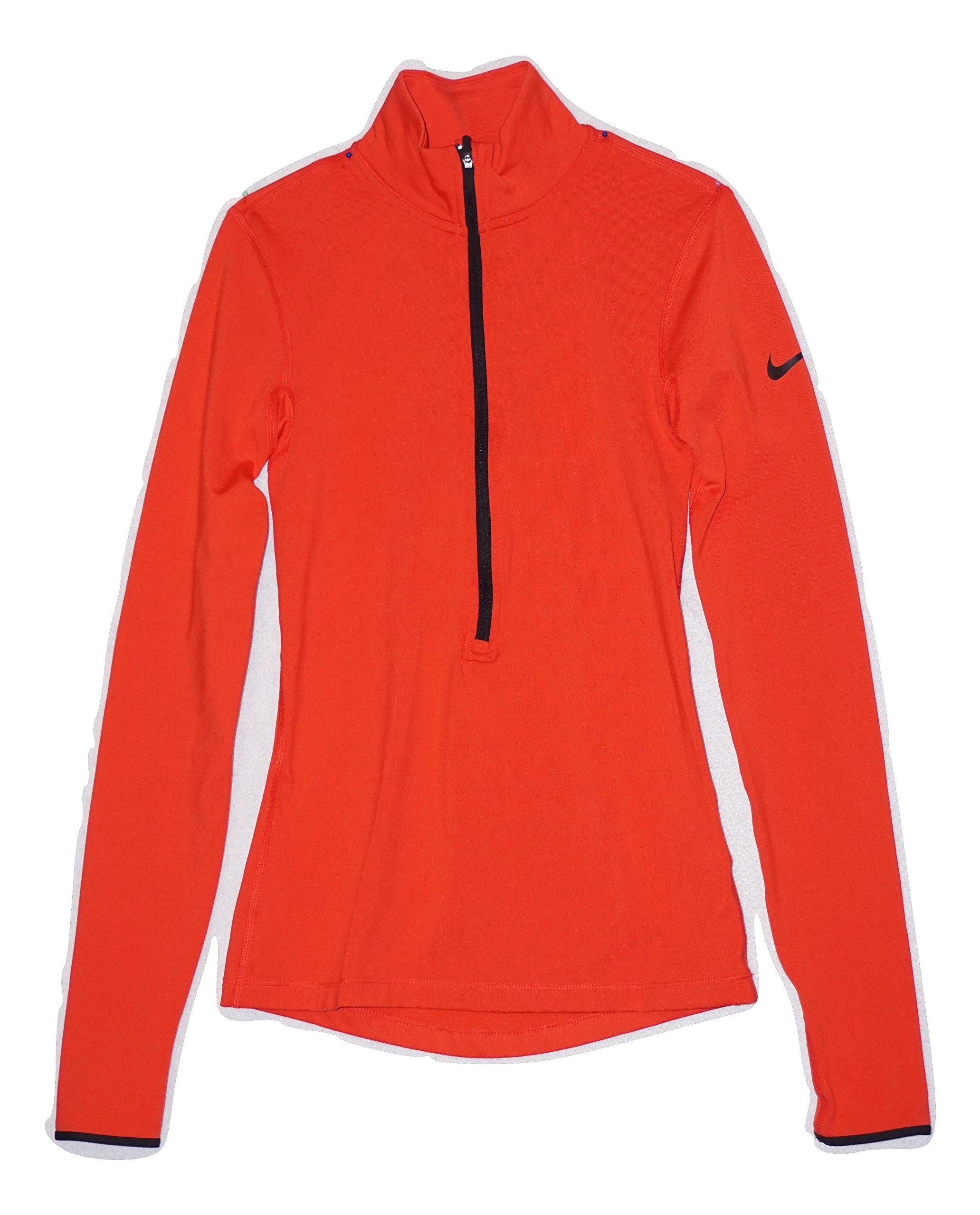 Nike Women's Pro Warm 1/2 Zip Long Sleeve Tops