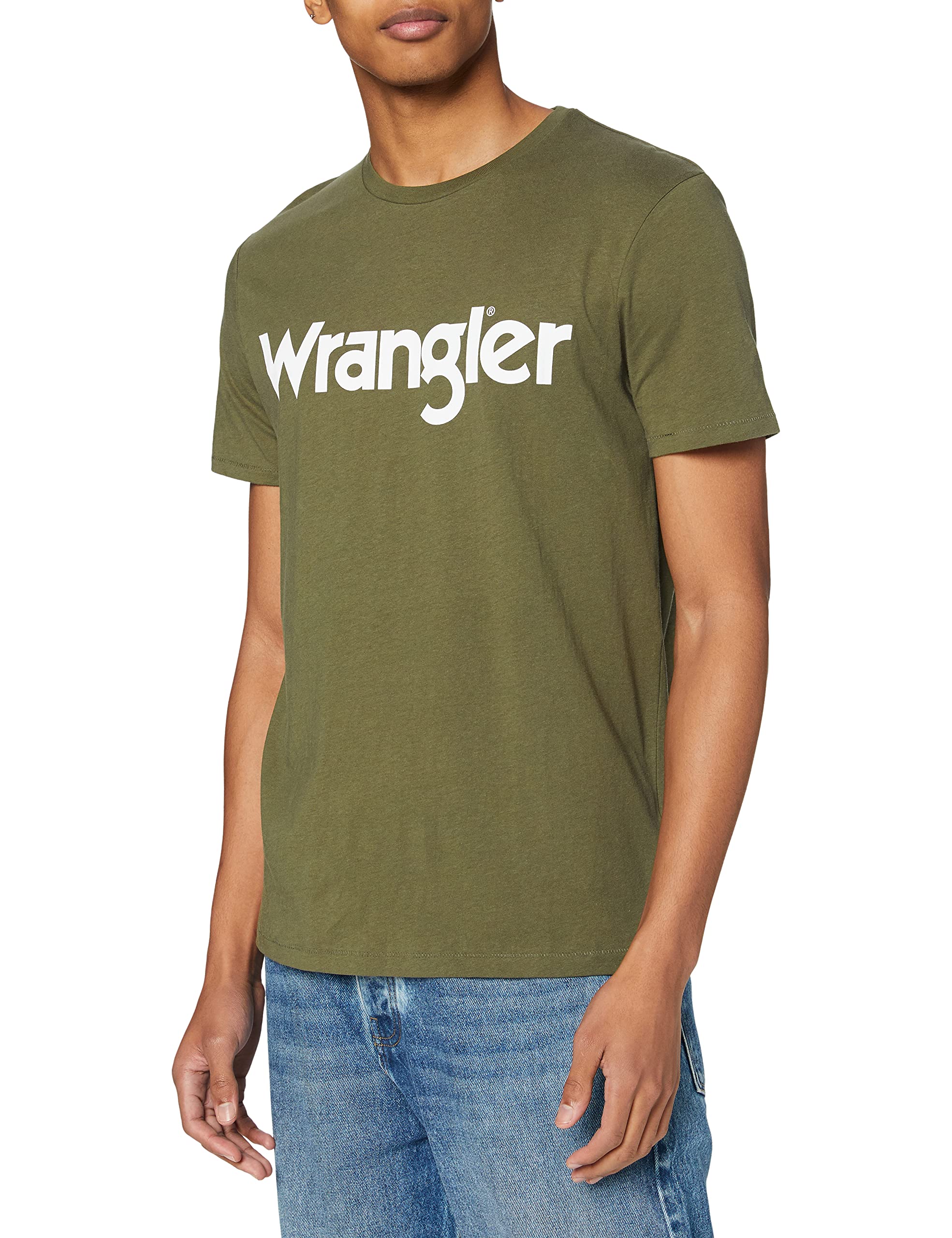 Wrangler Western Crew Neck Short Sleeve Tee Shirt Men's Crew Neck Short Sleeve T
