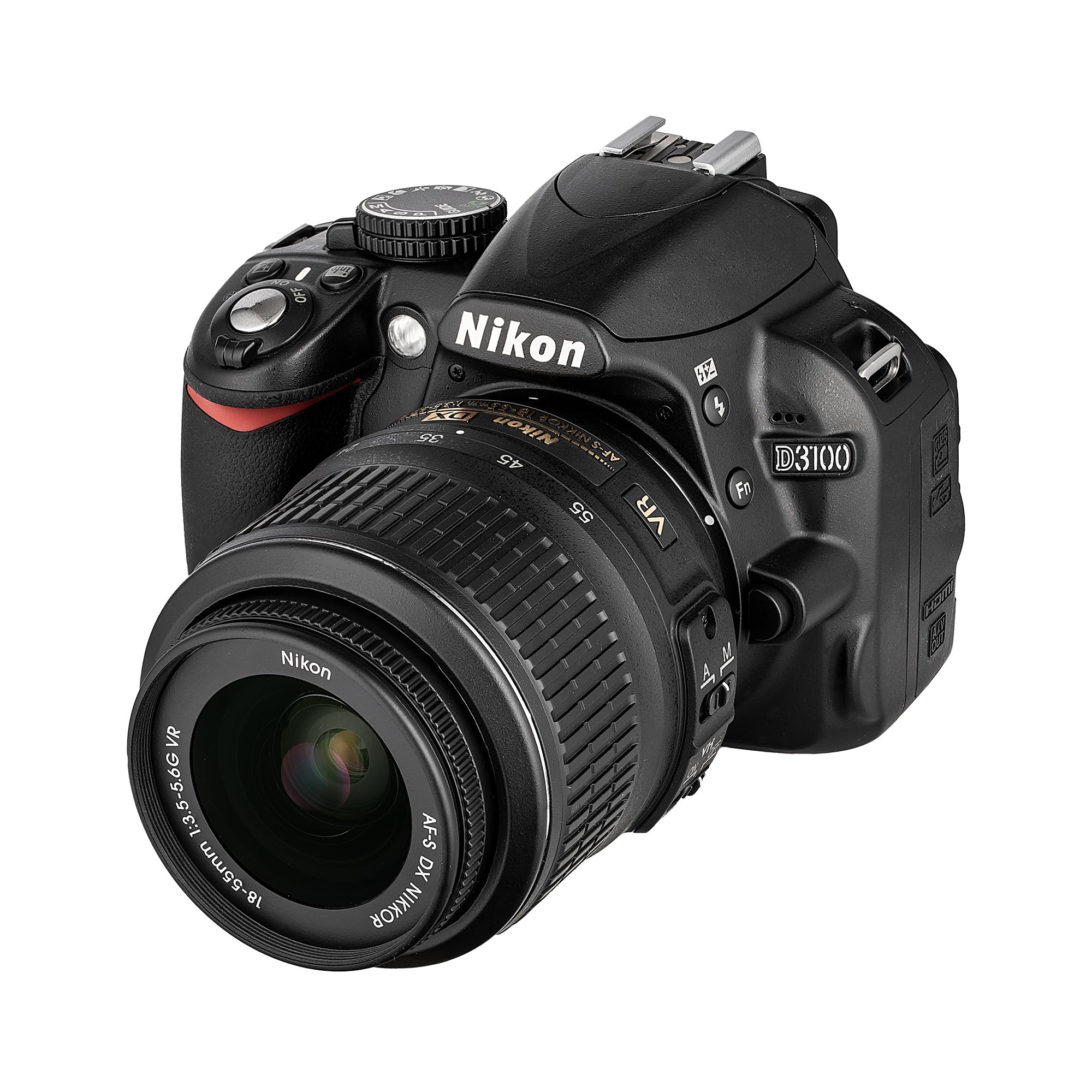 Nikon D3100 14.2MP DSLR Camera with AF-S DX 18-55mm f/3.5-5.6 VR Zoom Lens - (Bl