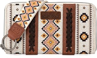 Wrangler Wallet Purse for Women Western Aztec Clutch Wristlet Wallet