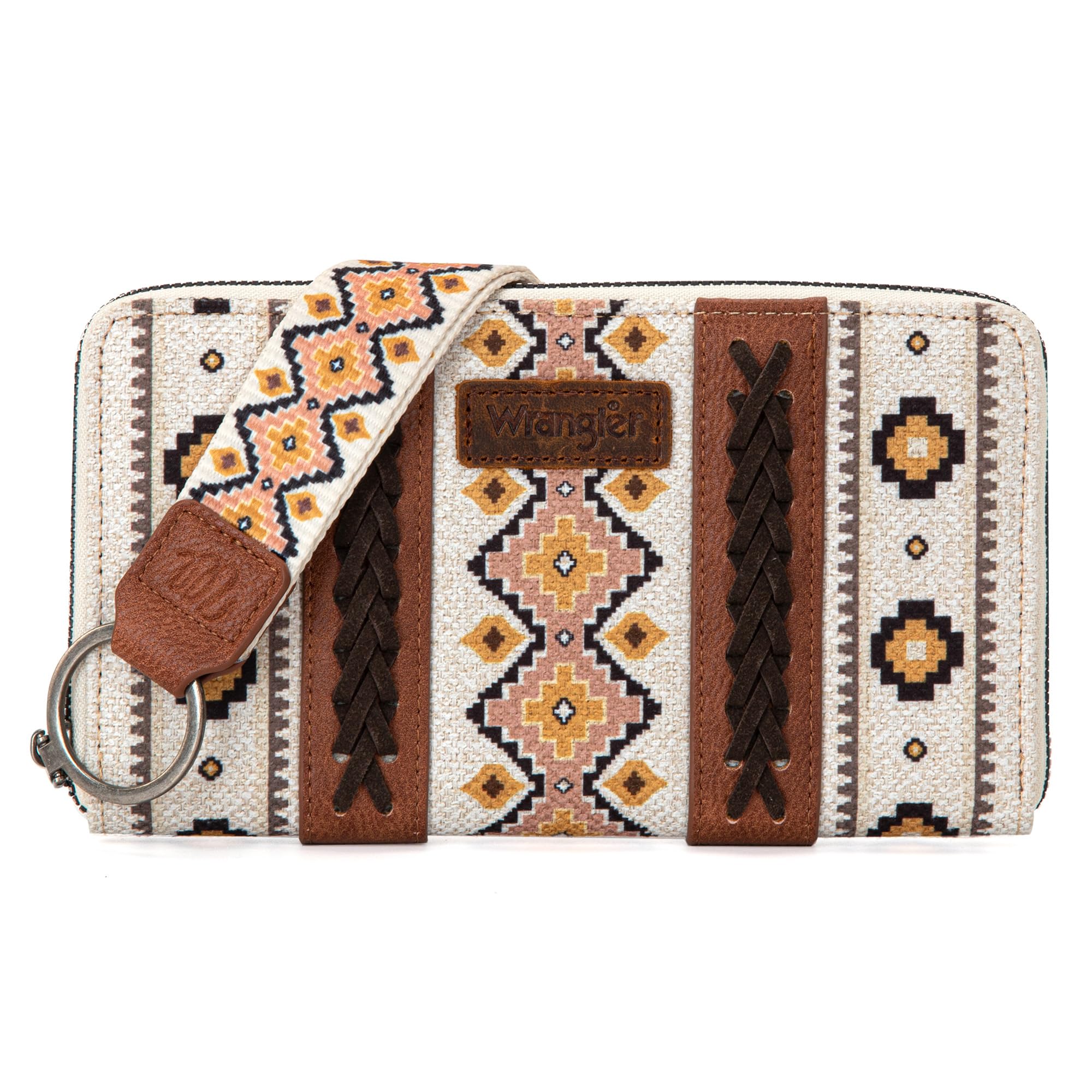 Wrangler Wallet Purse for Women Western Aztec Clutch Wristlet Wallet