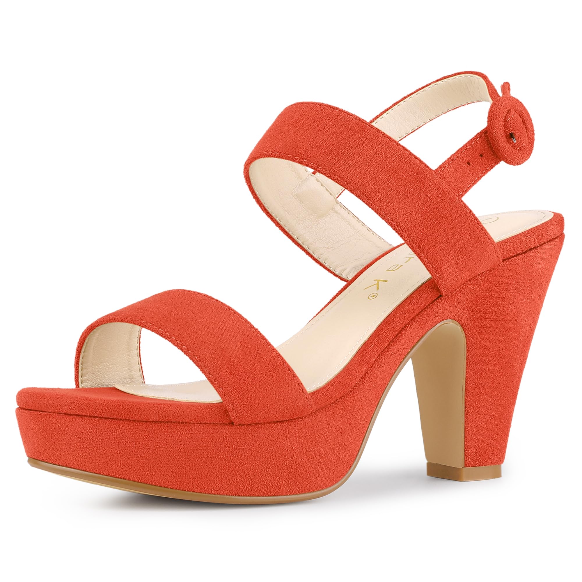 Allegra K Women's Chunky Block Heel Sandals
