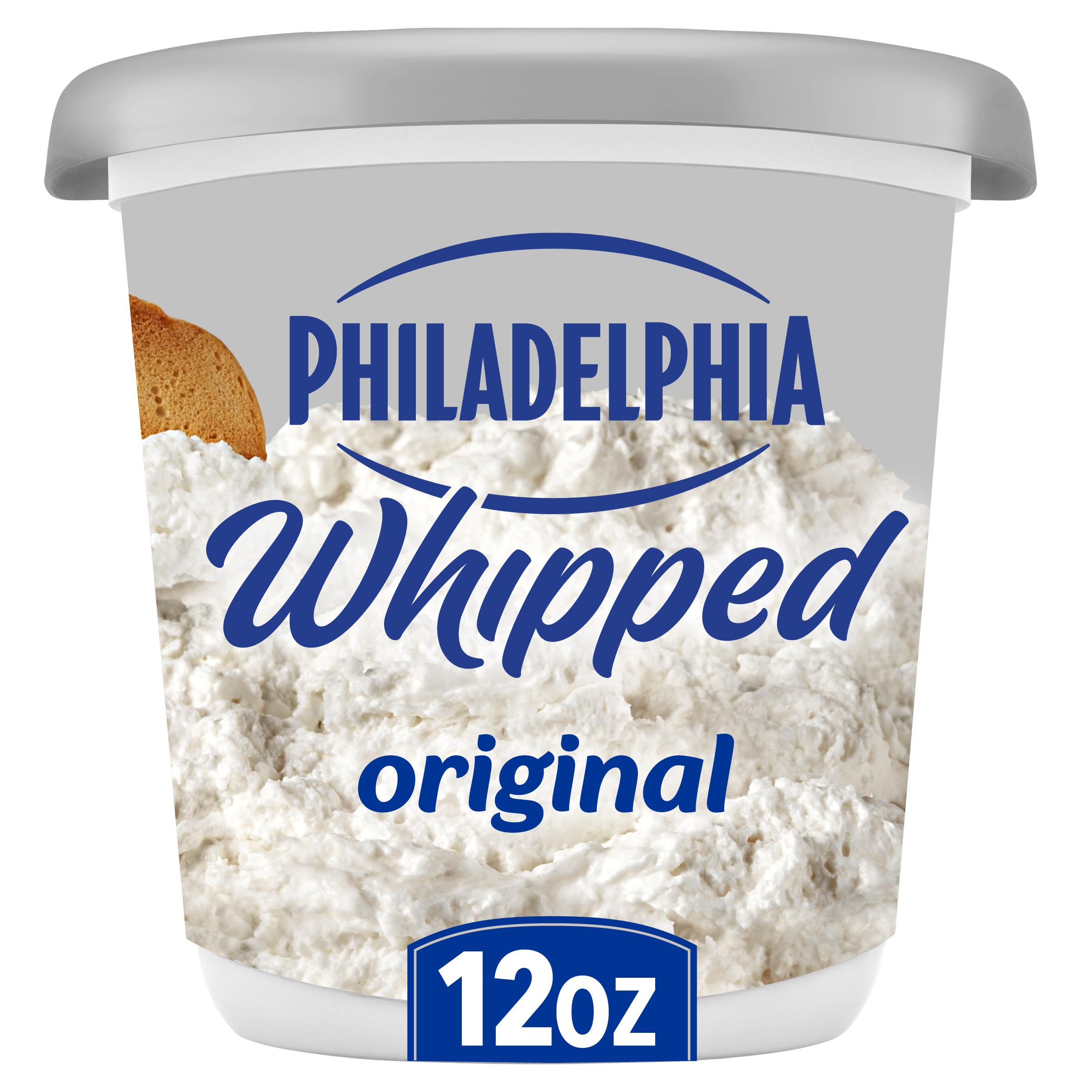Philadelphia Whipped Cream Cheese Spread, Original, 12 oz | for Smooth Spreadabl