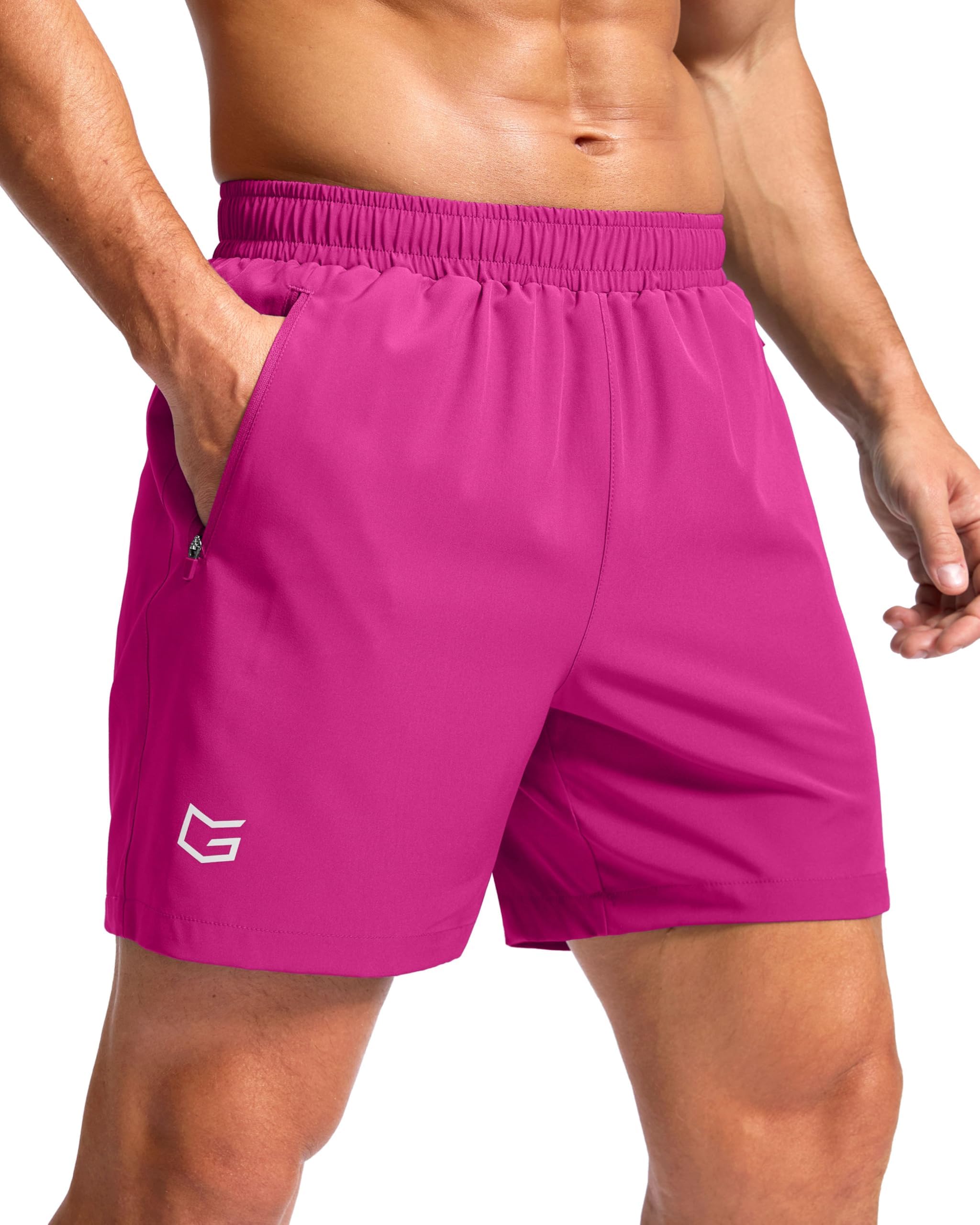 G Gradual Men's Athletic Running Shorts with Zipper Pockets Quick Dry 7"/5"/9" B